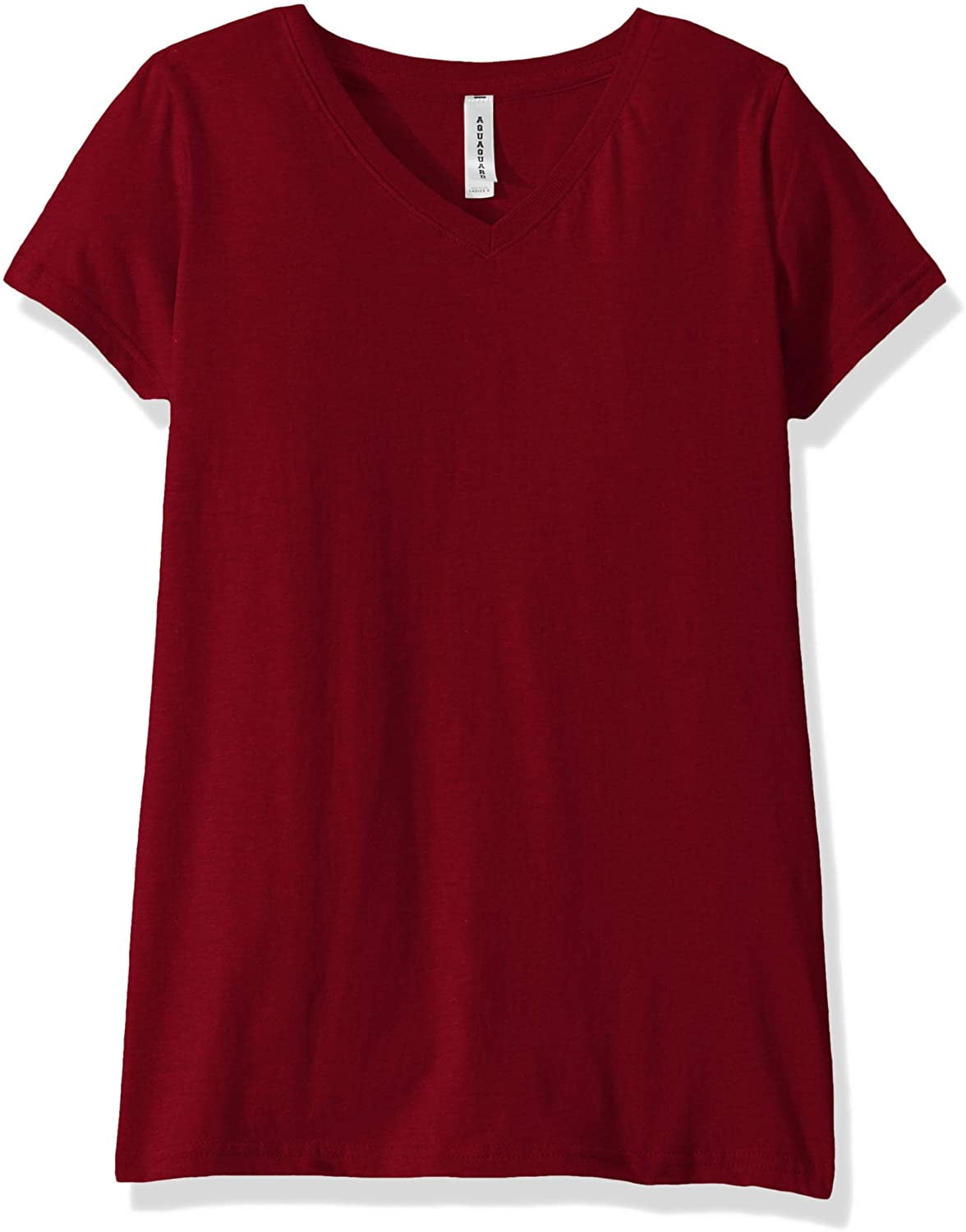 AquaGuard Womens Fine Jersey V-Neck Longer Length T-Shirt-3 Pack 