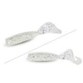 thumbnail image 2 of Sonducket 12 unids/set señuelo de pesca 45mm 1,2g trucha Crankbait larva Artificial Panfish Crappie trucha Crankbait cebo suave pesca señuelo Pescar Plata transparente, 2 of 3