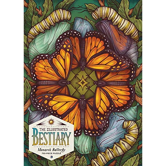 Illustrated Bestiary: Monarch Butterfly (750 pieces) (Wild Wisdom)