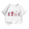 thumbnail image 3 of TZEWGL T-Shirts pour Enfants Imprimés Col Rond Manches Courtes Vêtements d'Été Amples pour Enfants Taille 6-8T, 3 of 5