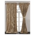thumbnail image 2 of Huang zhong wen Lux Tan Crushed Velvet Curtains 2 Panel Set - 84 inches Long Room Darkening Luxury Distressed Velvet Rod Pocket Window Drapes for Living Room Bedroom 50" W x 84" L, 2 of 9