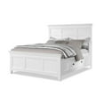 thumbnail image 2 of Bedroom Furniture 1pc Eastern King Size Bed White Solid wood Underbed Storage drawer Unique Headboard FB, 2 of 6