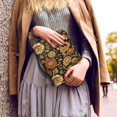thumbnail image 5 of HELLHERO Flowers Church Bible Bag with Handle Multifunction Bible Cover for Outdoor, PU Leather Bible Covers for Prayer, 5 of 12