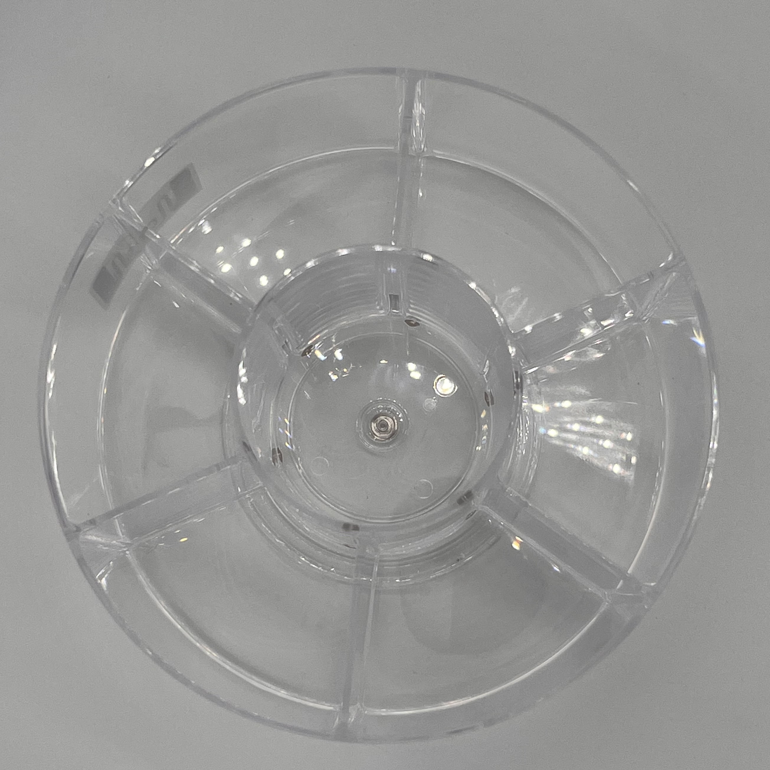 Swissco Spinning Arts and Crafts Storage Caddy Organizer, Rotating, Clear, 7 Sections
