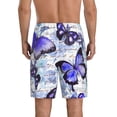 thumbnail image 3 of Daiia Butterflies Mens Woven Stretch Pajama Short,Short Pajama Pants-X-Large, 3 of 9