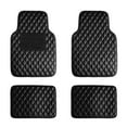 thumbnail image 7 of FH Group Universal Fit Diamond Pattern Floor Mats Leather For Car SUV Van Black w/ Black Dash Pad F12002BLACK-FH1002BLACK, 7 of 7