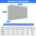 thumbnail image 2 of KANCOKIT Outdoor TV Cover 50inch, 600D Weatherproof Outside Television Protector for Outside Flat Screen TVs LED LCD OLED TV, Beige, 2 of 7