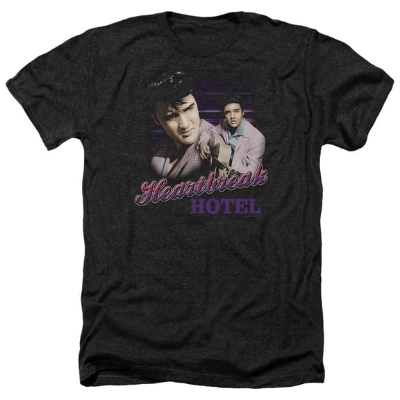 Elvis Presley - Heartbreak Hotel - Heather Short Sleeve Shirt - Small