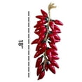 thumbnail image 2 of Hanging Ceramic RED Jalapeno RISTRA , Mexican Decor , Home Decor , Ceramic Vegetables , RISTRA , Mexico , Kitchen Decor , COCINA Mexicana , JALAPENOS DE Ceramica, 2 of 3