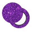 thumbnail image 2 of Disketp Purple Glitter Funda Redonda para Taburete, Funda de Cojín para Silla de Bar Suave y Elástica-13 inch, 2 of 7