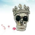 thumbnail image 3 of SHISUYAN 1pc Car Fragrance Diffuser Vent Clip Rhinestone Skull Shape Car Perfume Clamp for Automobiles (Silver), 3 of 8