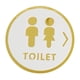 thumbnail image 2 of Placa de acrílico para puerta de baño de 20 cm con símbolos de baño, accesorio para compras Estilo D, 2 of 9