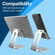 thumbnail image 3 of Soporte para teléfono celular de escritorio – Soporte para teléfono y tableta plegable – Compatible con soporte universal para teléfono – Aluminio, 3 of 5