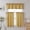 Gold, variant on Bxaolu 3 Pieces Solid Color Blackout Window Curtain Set, Valance Rod Pocket Thermal Privacy Curtain Tiers for Kitchen, Living Room, Bathroom Shades, W30 x L45 Inch