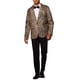 thumbnail image 2 of Blazer impreso de animales Inspire Chic para hombres, corte slim fit, con un botón, chaquetas deportivas XL marrón, 2 of 5