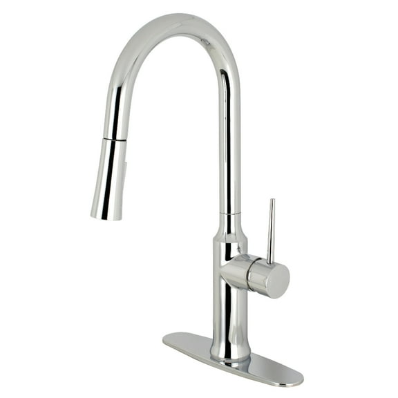 Gourmetier LS2721NYL New York Single-Handle Pull-Down Kitchen Faucet, Polished Chrome