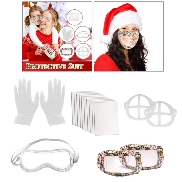 Set portátil de protección 5 piezas Hugo mascarilla guantes soporte almohadilla