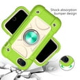 thumbnail image 4 of for iPhone 7, iPhone 8, iPhone SE 2020 Case with Ring Stand, Heavy Duty Military Grade Rugged Shockproof Silicone Rubber Magnetic 360 Ring Kickstand Holder Case for Women Girls, Green, 4 of 8