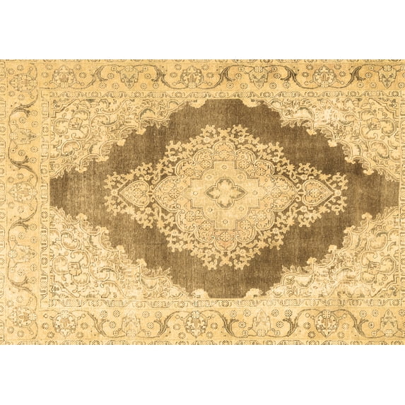 Ahgly Company Indoor Rectangle Persian Brown Traditional Area Rugs, 7' x 9'
