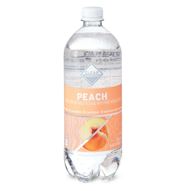 Clear American Peach Sparkling Water, 33.8 Fl Oz - Walmart.com