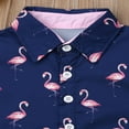 thumbnail image 4 of Little Boys Short Sleeve Button Down Shirts Tops Shorts Pants 2pcs Summer Outfits, 4 of 6