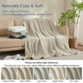 thumbnail image 6 of PHF Ultra Soft Waffle Weave Blanket King Size for Bed, Lightweight and Breathable Blanket, Perfect for Hot Sleepers, 104"x 90", Natural, 6 of 8