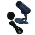 thumbnail image 1 of Microphone d'Enregistrement Microphone de Diffusion en Direct pour Enregistrement sur Scène en Direct Baladodiffusion Bleu, 1 of 7