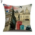 thumbnail image 1 of HEVIRGO Housse de Coussin en Lin avec Motifs de Drapeaux de Londres, 1 of 10