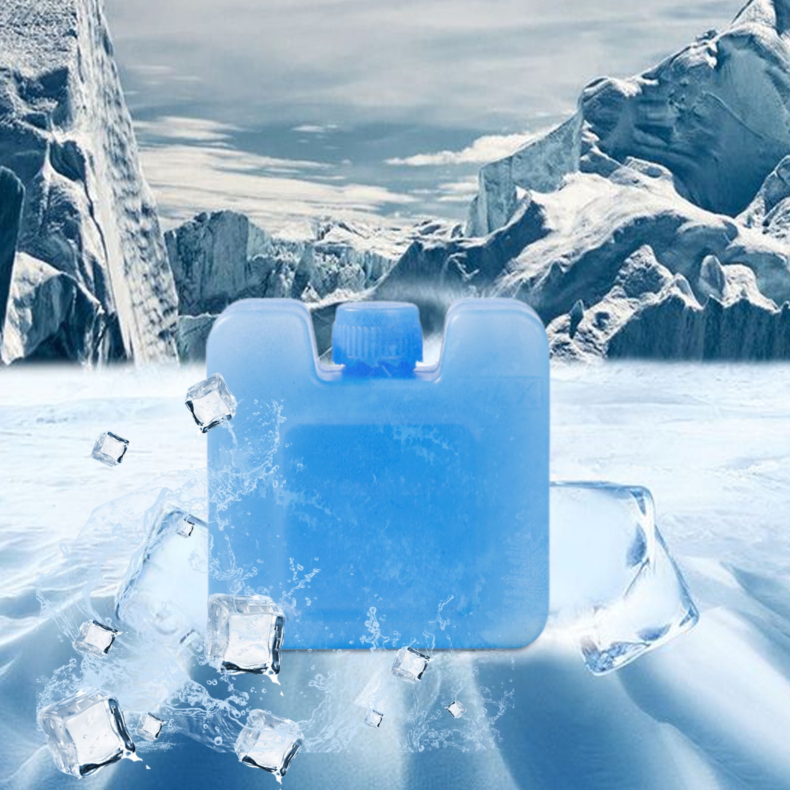 Blocs De Glace Pour Sacs Isothermes Blocs De Glace Pour Refroidisseur Blocs De Congélation Réutilisables Longue Durée Petits Packs De Glace Boîtes De Cristal Pour Climatiseur Portable