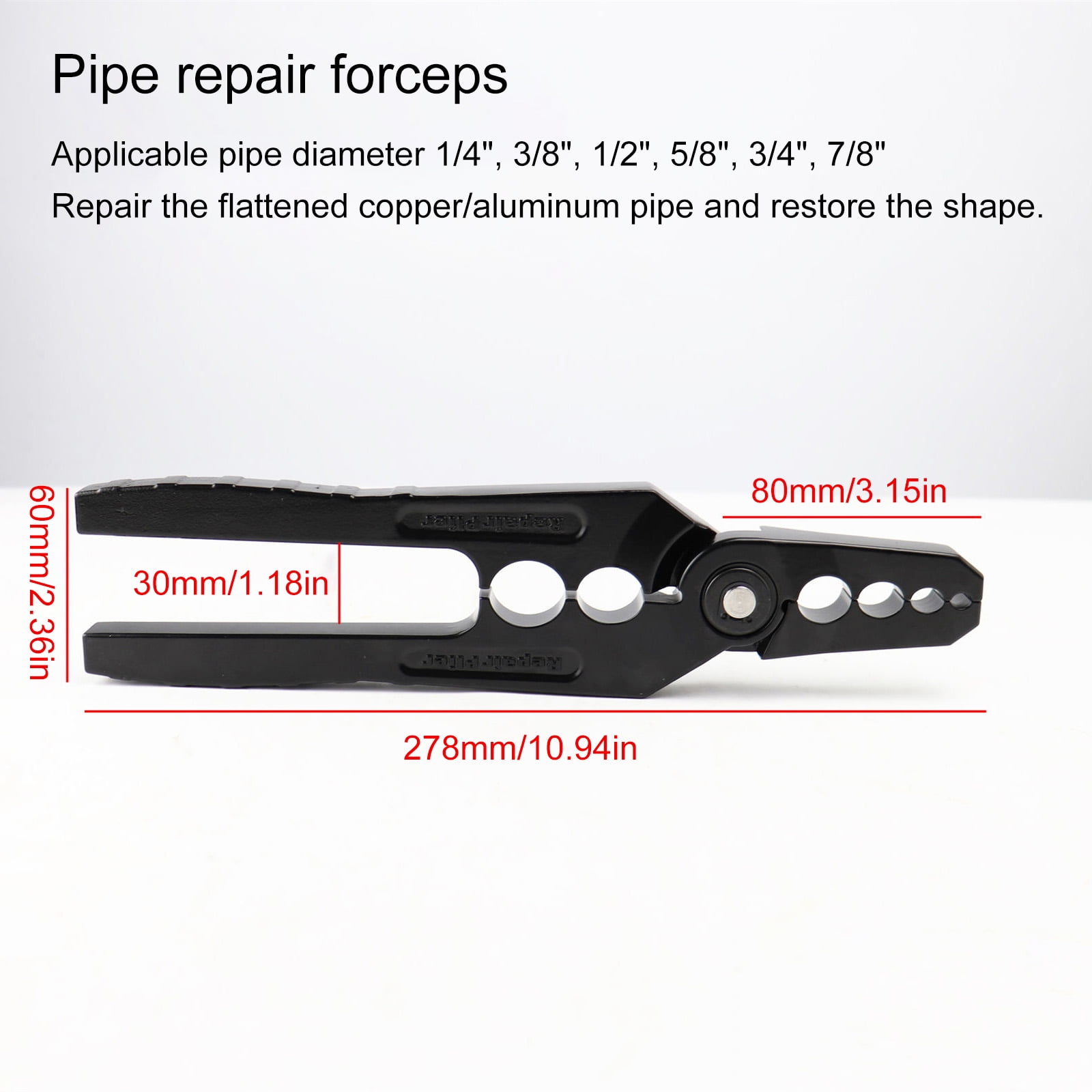 RUISINERY Manual Coppers Tube Repair Pliers Lightweight Coppers Tubing Rounder Pliers Repair Pliers For Quick Pipe Fixes