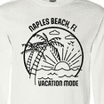 thumbnail image 4 of Inktastic Summer Vacation Mode Naples Beach Florida Long Sleeve T-Shirt, 4 of 5