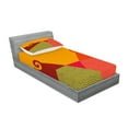 thumbnail image 2 of Ambesonne Abstract Fitted Sheet & Pillow Sham Set, Swirls and Vortexes, Twinxl, Multicolor, 2 of 2