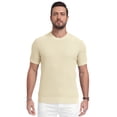 thumbnail image 5 of Iceglad Mens Knit T Shirt Short Sleeve Crewneck Summer Casual Textured Pullover Lightweight Ribbed Viscose Sweater Tee Soft Breathable Fashion Shirt, 5 of 10