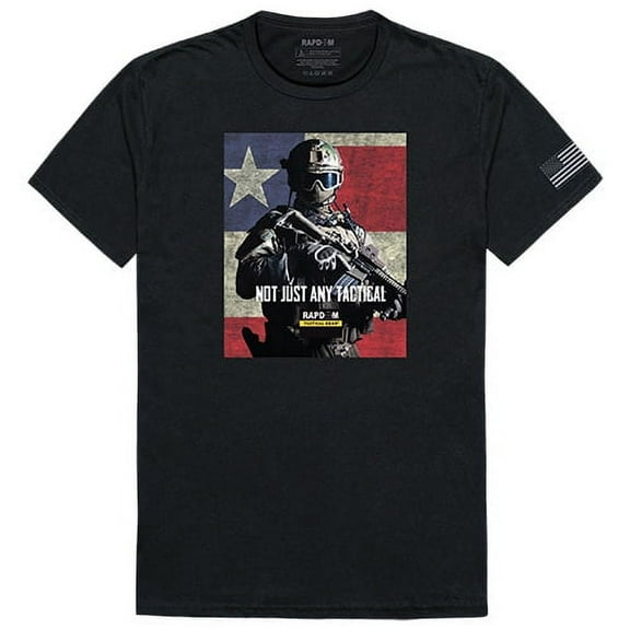 RapidDominance TS1-777-EQ4-02 Not Just Any Tactical Tactical Graphics Tee, Black - Medium