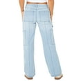 thumbnail image 5 of Celebrity Pink Juniors and Juniors Plus Wide Leg Seamed Cargo, Sizes 2-24, 5 of 5