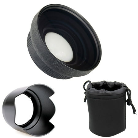 Nikon COOLPIX P900 0.5X High Definition Super Wide Angle Lens w/ Macro + 67mm 3 Piece Filter Kit + Stepping Ring + Nw Direct Micro Fiber Cleaning Cloth