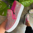 thumbnail image 2 of Vedolay Casual Shoes For Summer Womens Slip on Shoes Casual Tennis Shoes Flat Comfortable Walking Knit Loafer,Pink 9.5, 2 of 4