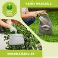 thumbnail image 4 of Coolaroo 10 Gallon Round Fabric Grow Bag with Drainage Holes, UV Resistant and Durable Handles - 3 Pack, Steel Grey, 4 of 7