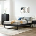 thumbnail image 2 of Platform Bed Frame, King Size, Wood, Black, Modern Contemporary Urban Design, Bedroom Master Guest Suite, 2 of 7