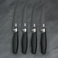thumbnail image 2 of 4pc Brooklyn Steak Knife Set, ChromeAnti Bacterial Hard Black Ceramic Coated, 2 of 5