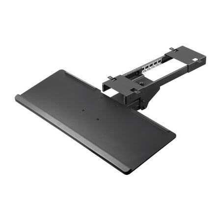 Monoprice Adjustable Ergonomic Keyboard Tray - Black With Full Size Platform - Workstream