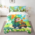 thumbnail image 2 of Feelyou Cute Green Gnome Twin Bedding Sets 7-Piece, Lucky Shamrock Leaf Bedding Comforter Set, Happy St. Patrick's Day Reversible Sheet Sets, Breathable Home Decor, 2 of 8