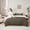 Deep Gray, variant on Manfei Light Blue Bedding Twin Size,Silver Ombre Comforter Sets with Sheets,Modern Aesthetic Art Bedding Sets Twin Size,Breathable Room Decoration Reversible,7pcs