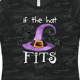 thumbnail image 4 of Inktastic If the Hat Fits Halloween Witch Hat and Bats Women's T-Shirt, 4 of 5