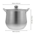 thumbnail image 2 of TEHAUX Stainless Steel Soup Pot, Cookware for Home Cooking, Easy to Clean, Ideal for Soups and Stews, 2 of 8