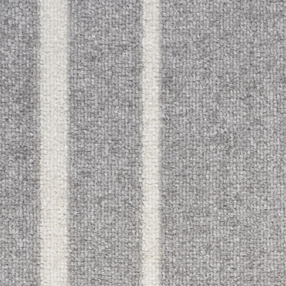 Nourison Essentials Indoor/Outdoor Grey/Ivory 6' x round Area Rug, (6 Round)