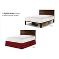thumbnail image 3 of Brushed Microfiber 1800 Series Bed Skirt Solid 1PC Bed Skirt with 30" Drop (Full, Burgundy)- Pleated Sides and Split Corners, Wrinkle & Fade Resistant, Easy to Care, 3 of 5