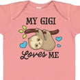 thumbnail image 4 of Inktastic My Gigi Loves Me with Sloth and Hearts Boys or Girls Baby Bodysuit, 4 of 5