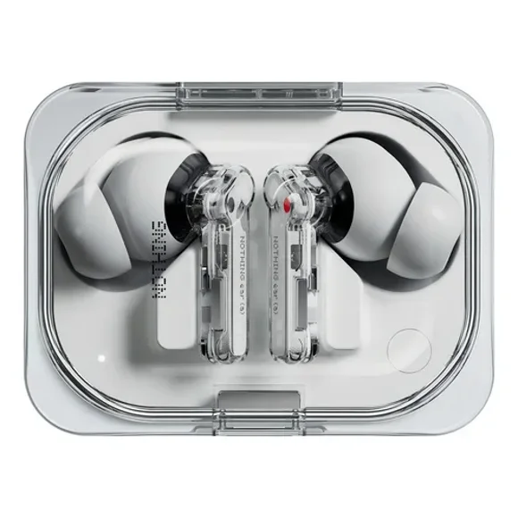 Nothing Ear(a) Auriculares inalámbricos,45dB con cancelación de Ruido 46mAh 42.5H de autonomía,BT 5.3 IP X2 Dual Buds 6 micrófonos Blanco