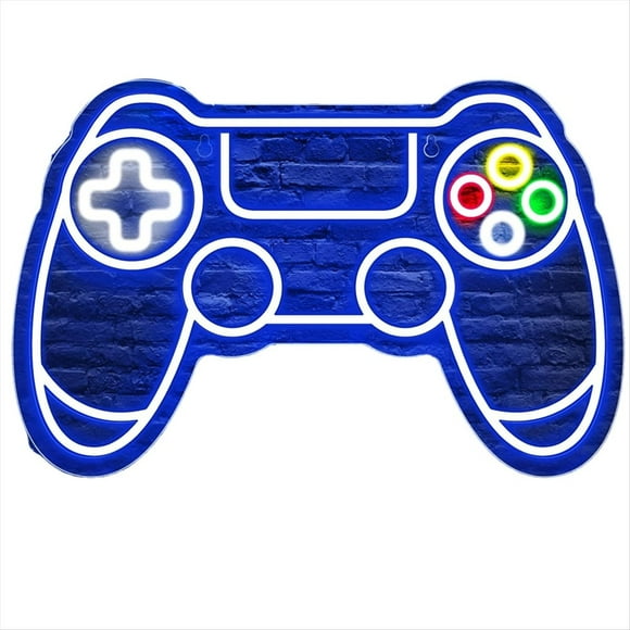 Letrero Neón para Videojuegos, Ideal para Decorar la Pared Tu Habitación. Brillo Ajustable, Luces LED Ajustables con Alimentación por USB. Decoración para Habitación Niño.